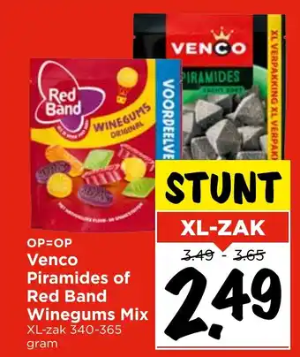 GAMMA Venco Piramides of Red Band Winegums Mix aanbieding