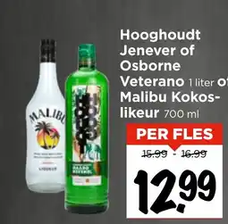 GAMMA Hooghoudt Jenever of Osborne Veterano of Malibu Kokos likeur aanbieding