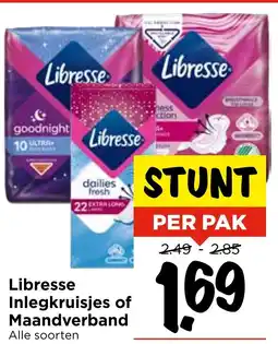 GAMMA Libresse Inlegkruisjes of Maandverband aanbieding