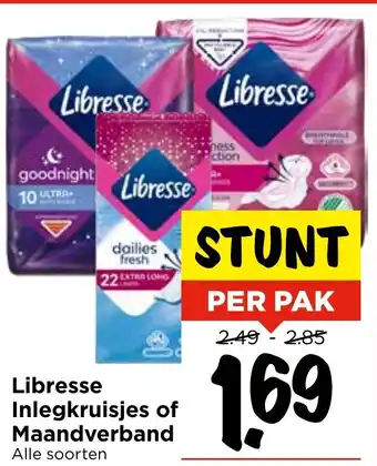 GAMMA Libresse Inlegkruisjes of Maandverband aanbieding