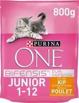 Bol.com Purina ONE Junior - Kip/Granen - Kattenvoer - 800 g aanbieding