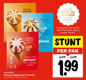 GAMMA G'woon Slagroom Cornets aanbieding
