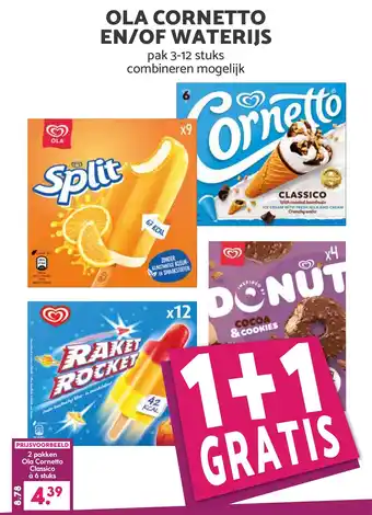 De Boerenschuur Ola cornetto en, of waterijs aanbieding