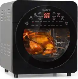 Bol.com Klarstein AeroVital easy touch - heteluchtfriteuse 14 liter -16 programma's - timer - 1700W aanbieding