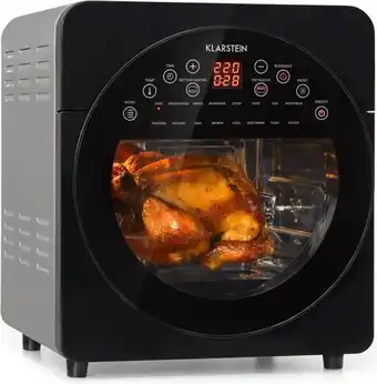 Bol.com Klarstein AeroVital easy touch - heteluchtfriteuse 14 liter -16 programma's - timer - 1700W aanbieding