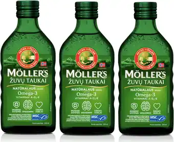 Amazon Möller's Omega 3-levertraan natuur (250 ml) - 3-pack aanbieding
