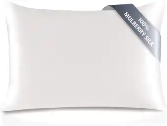Amazon townssilk Kussensloop, 100% zijde, 19 momme, 1 stuk, 50 x 70 cm, natuurlijk wit aanbieding