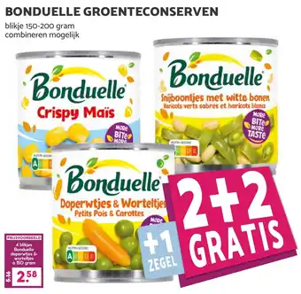 De Boerenschuur Bonduelle groenteconserven aanbieding
