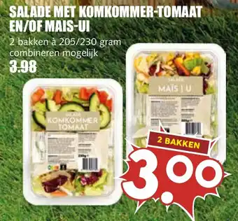 De Boerenschuur Salade met komkommer-tomaat en/of mais-ui aanbieding