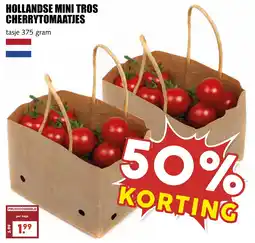 De Boerenschuur Hollandse mini tros cherrytomaatjes aanbieding