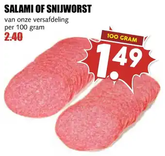 De Boerenschuur Salami of snijworst aanbieding