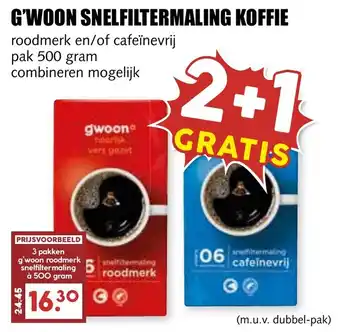 De Boerenschuur G'woon snelfiltermaling koffie aanbieding