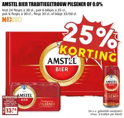 De Boerenschuur Amstel bier traditiegetrouw pilsener of 0.0% aanbieding