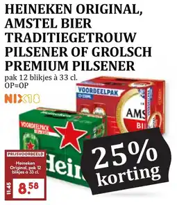 De Boerenschuur Heineken original, amstel bier traditiegetrouw pilsener of grolsch premium pilsener aanbieding