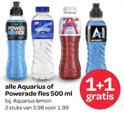 Spar Alle aquarius of powerade aanbieding