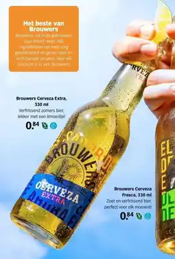 Albert Heijn Brouwers Cerveza Extra, 330 ml aanbieding
