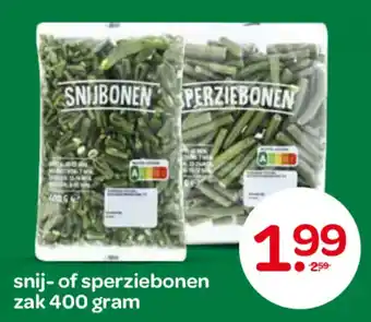 Spar Snij of sperziebonen aanbieding