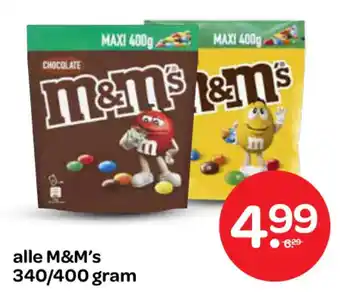 Spar Alle M&M's aanbieding