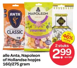 Spar Alle anta, napoleon of hollandse aanbieding