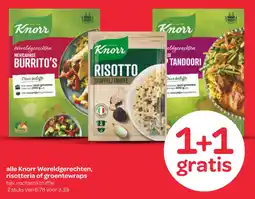 Spar Alle knorr wereldgerechten, risotteria of groentewraps aanbieding