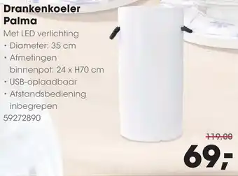 HANOS Drankenkoeler Palma aanbieding