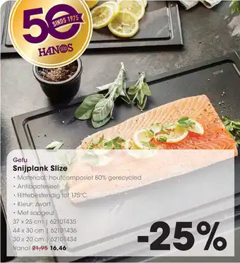 HANOS Gefu Snijplank Slize aanbieding