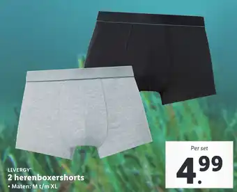 Lidl 2 herenboxershorts aanbieding