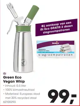 HANOS iSi Green Eco Vegan Whip aanbieding