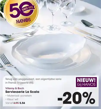 HANOS Villeroy & Boch Serviesserie La Scala aanbieding
