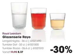 HANOS Royal Leerdam Glazenserie Rayo aanbieding