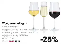 HANOS Wijnglazen Allegra aanbieding