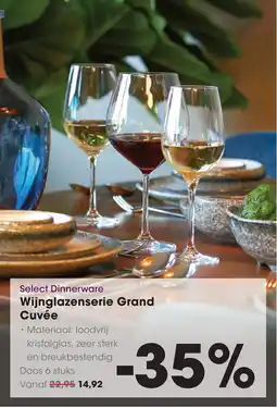 HANOS Select Dinnerware Wijnglazenserie Grand Cuvée aanbieding