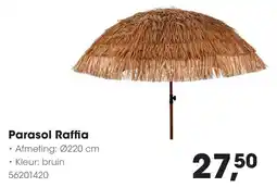 HANOS Parasol Raffia aanbieding