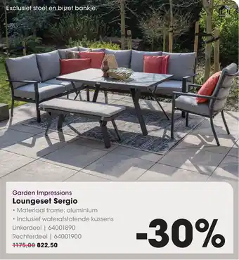 HANOS Garden Impressions Loungeset Sergio aanbieding