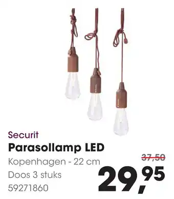 HANOS Securit Parasollamp LED aanbieding
