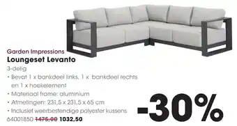 HANOS Garden Impressions Loungeset Levanto aanbieding