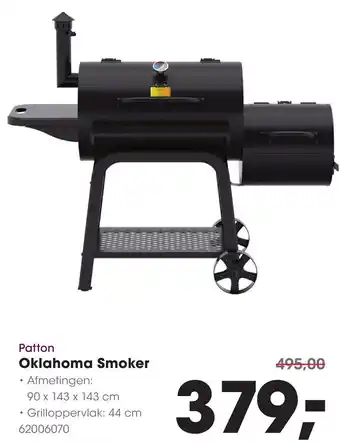 HANOS Patton Oklahoma Smoker aanbieding