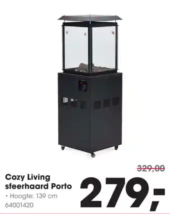 HANOS Cozy Living sfeerhaard Porto aanbieding