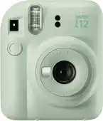 Amazon instax Fujifilm mini 12 instant mini camera, Mint Green aanbieding