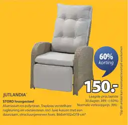 Jysk Jutlandia stord loungestoel aanbieding