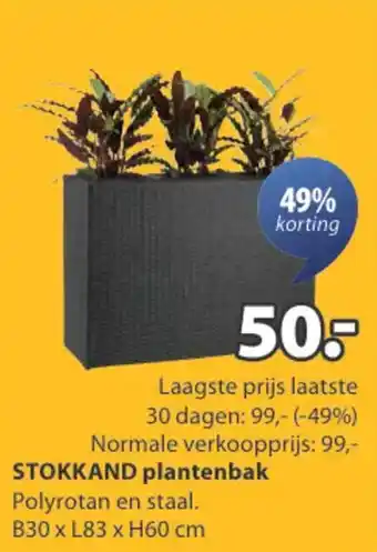 Jysk Stokkand plantenbak aanbieding