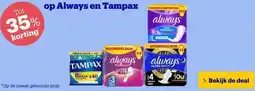 Bol.com op Always en Tampax aanbieding