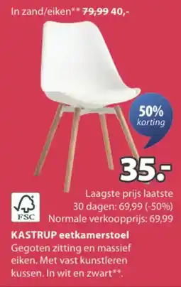 Jysk Kastrup eetkamerstoel aanbieding