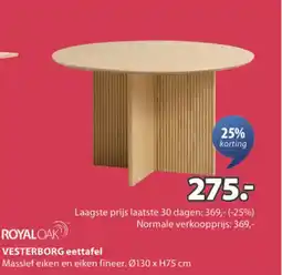 Jysk Vesterborg eettafel aanbieding