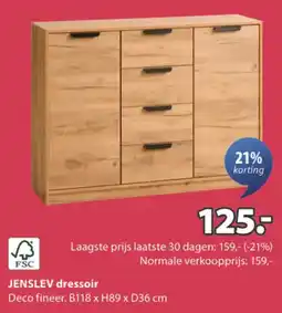 Jysk Jenslev dressoir aanbieding