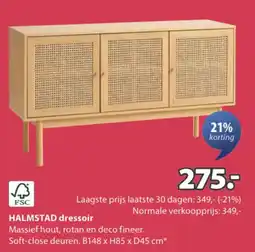Jysk Halmstad dressoir aanbieding