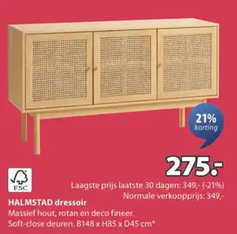 Jysk Halmstad dressoir aanbieding