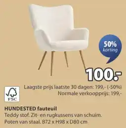 Jysk Hundested fauteuil aanbieding