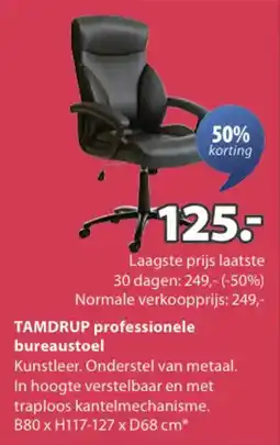 Jysk Tamdrup professionele bureaustoel aanbieding