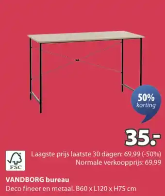 Jysk Vandborg bureau aanbieding